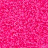 11/0 Preciosa Seed Beads Crystal C/L Neon Pink